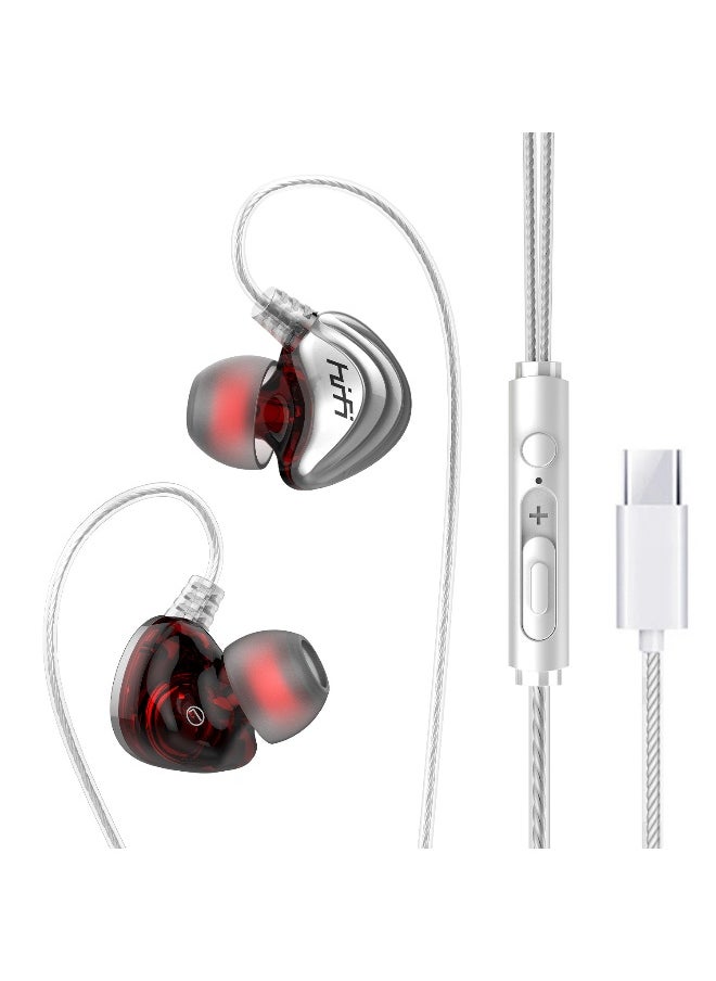 Generic - Wired In-Ear Headphones with Bass for Gaming, Compatible with Apple and Huawei, Perfect for Sports - Image 1