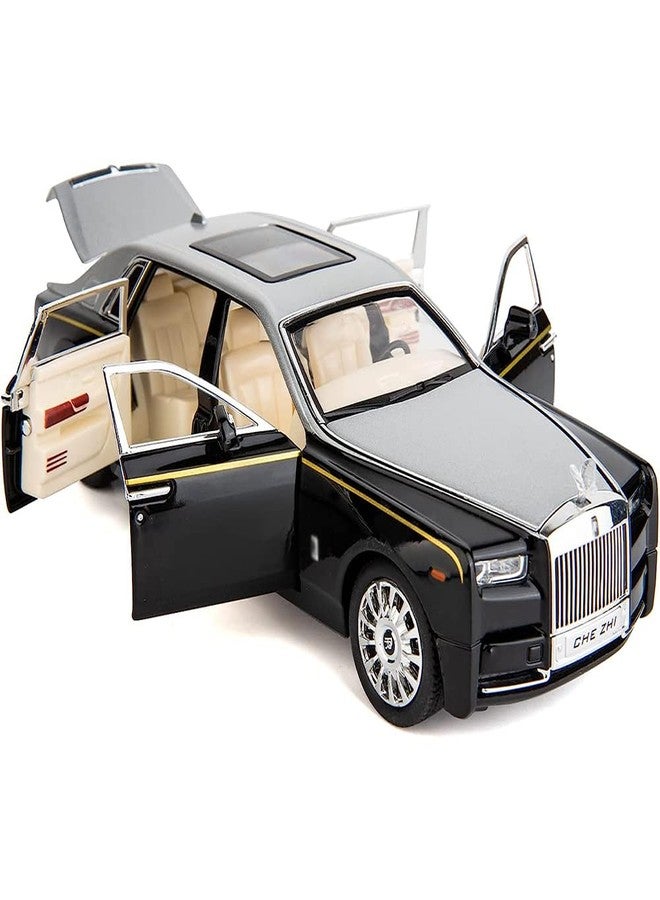 Coelon 1:24 Die cast Metal Toy car RR Phantom Model Car Light Sound Pull Back - Image 1