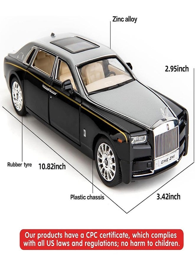Coelon 1:24 Die cast Metal Toy car RR Phantom Model Car Light Sound Pull Back - Image 2