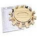 plusvivo Mexican Train Dominoes Accessories SetIncluding a 789Inch Wooden Mexican Train Hub up to 12 Players 12 Metal Train Markers and a 70Sheet Mexican Train Score Pads - Image 2