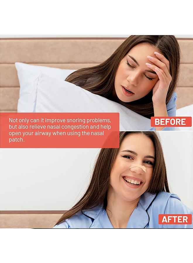 Breathe Right ‌44Pcs Anti-snoring Breathing Nasal Strip Starter Kit - Extra Strength Nasal Strips for Better Breathing – Hypoallergenic for Sensitive Skin– Drug-Free Snoring & Congestion Relief - Boost Oxygen - Reduce Snoring, Improve Sleep Quality - Sweat Resistant, Skin Safe Nasal Strips - Day & Night Use - Skin Color - Image 4