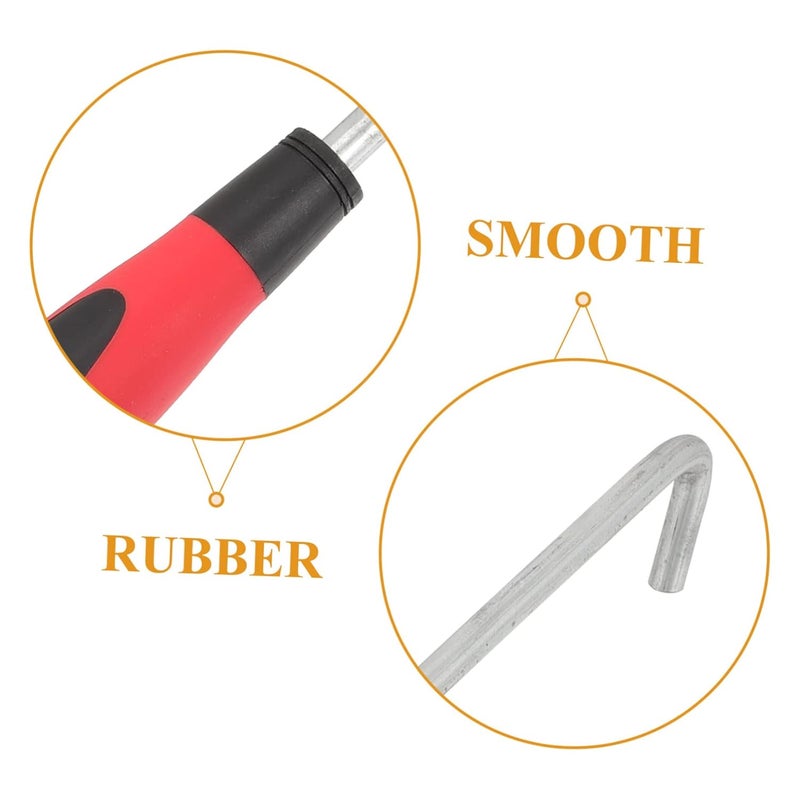 خطاف رفع غطاء البالوعة الثقيل بمقبض مطاطي لفتح الأبواب المنزلقة بسهولة - Image 4