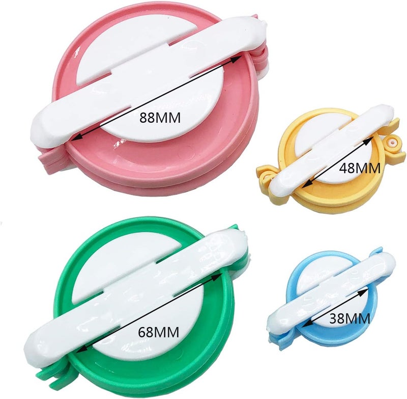 WAYION Pom Pom Maker Art DIY 4 Size Fluff Ball Bobble Weaver Needle Craft Knitting Wool Tool Kit with a Thread Cutter Scissors - Image 2