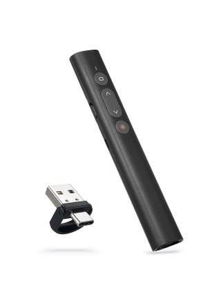 Laser Presentation Pointer for PowerPoint PPT Clicker with USB/Type C Dual Head Receiver Wireless Rechargeable Presenter Clicker - pzsku/Z87956491FB801B46104FZ/45/_/1715659532/277f783b-5e21-45c2-a93c-e5f4be61b9e2