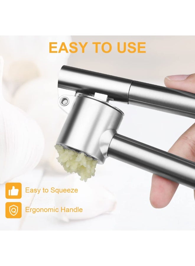 دوغي مُعصِر الثوم ، كسارة الثوم من الفولاذ المقاوم للصدأ ، مُعصِر الثوم سهل التنظيف وسهل الضغط ومقاوم للصدأ - Image 3