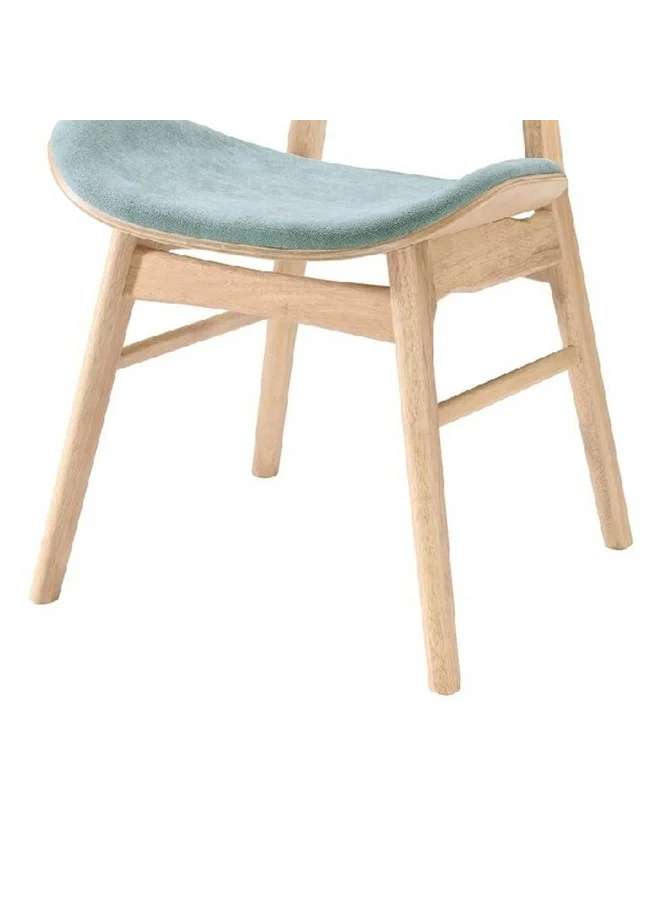 Micasa High-Quality and Durable Dining Chair Natural Oak and Blue 83 x 50 x 57 cm BROOKLYN-01_DC
