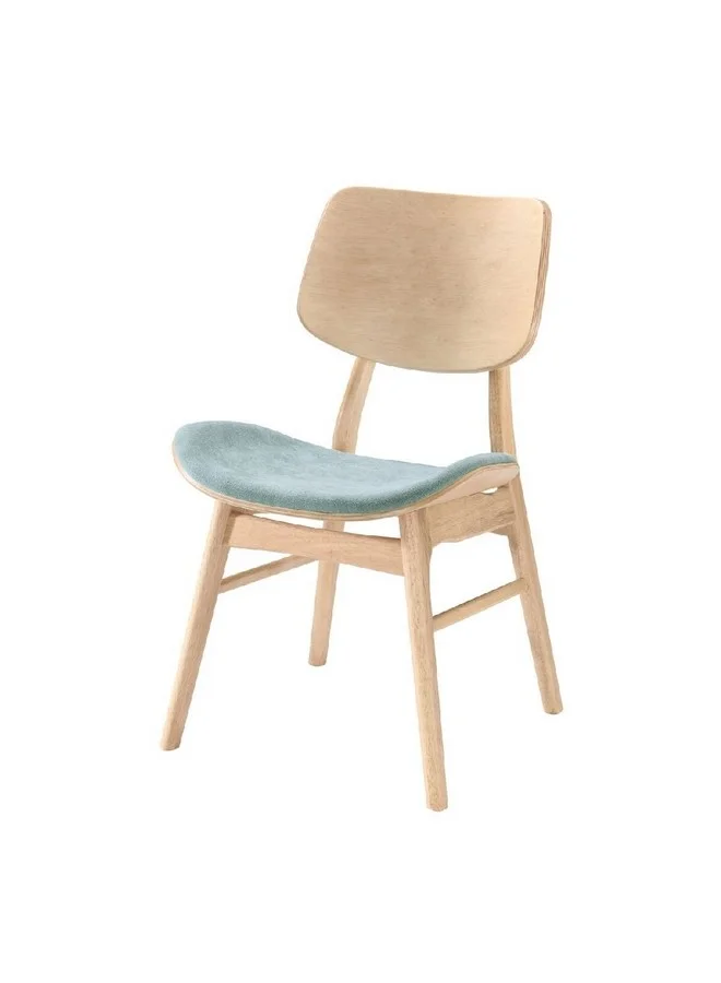 Micasa High-Quality and Durable Dining Chair Natural Oak and Blue 83 x 50 x 57 cm BROOKLYN-01_DC