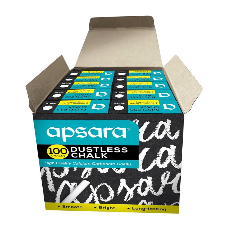 Apsara White Dustless Chalks - Image 3