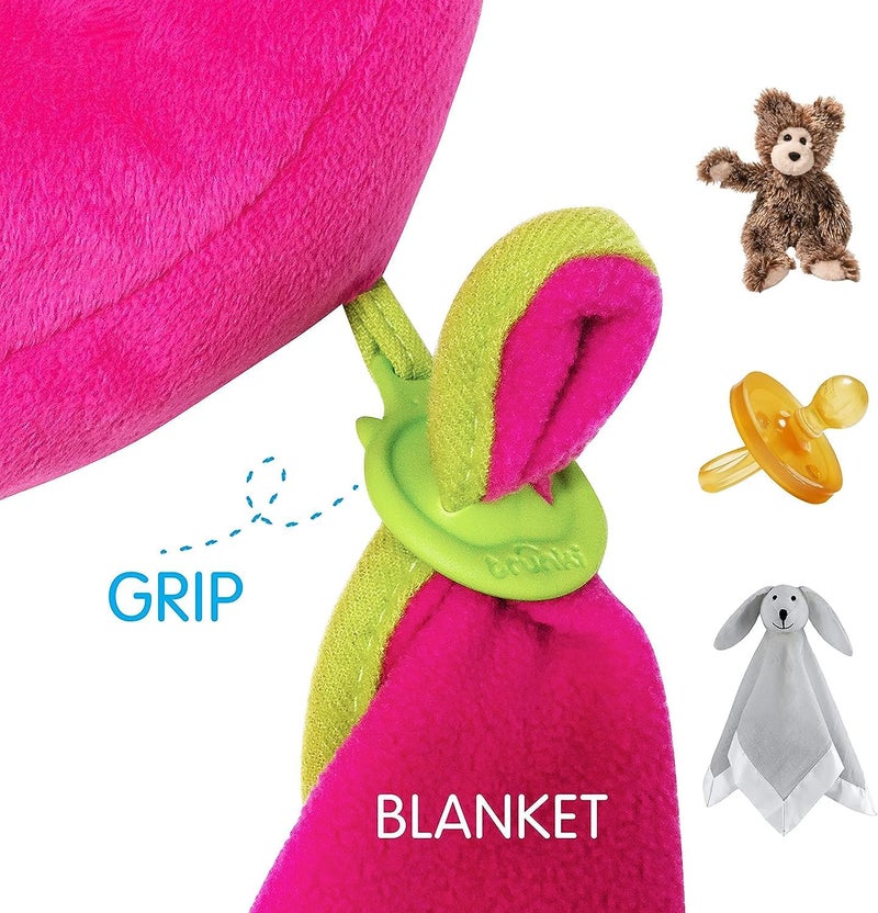 trunki Kid's Travel Neck Pillow & Chin Rest | Support Sleepy Heads in the Car Seat, Plane, Bike or Pram | Yondi SMALL Betsy (Pink) - Image 3