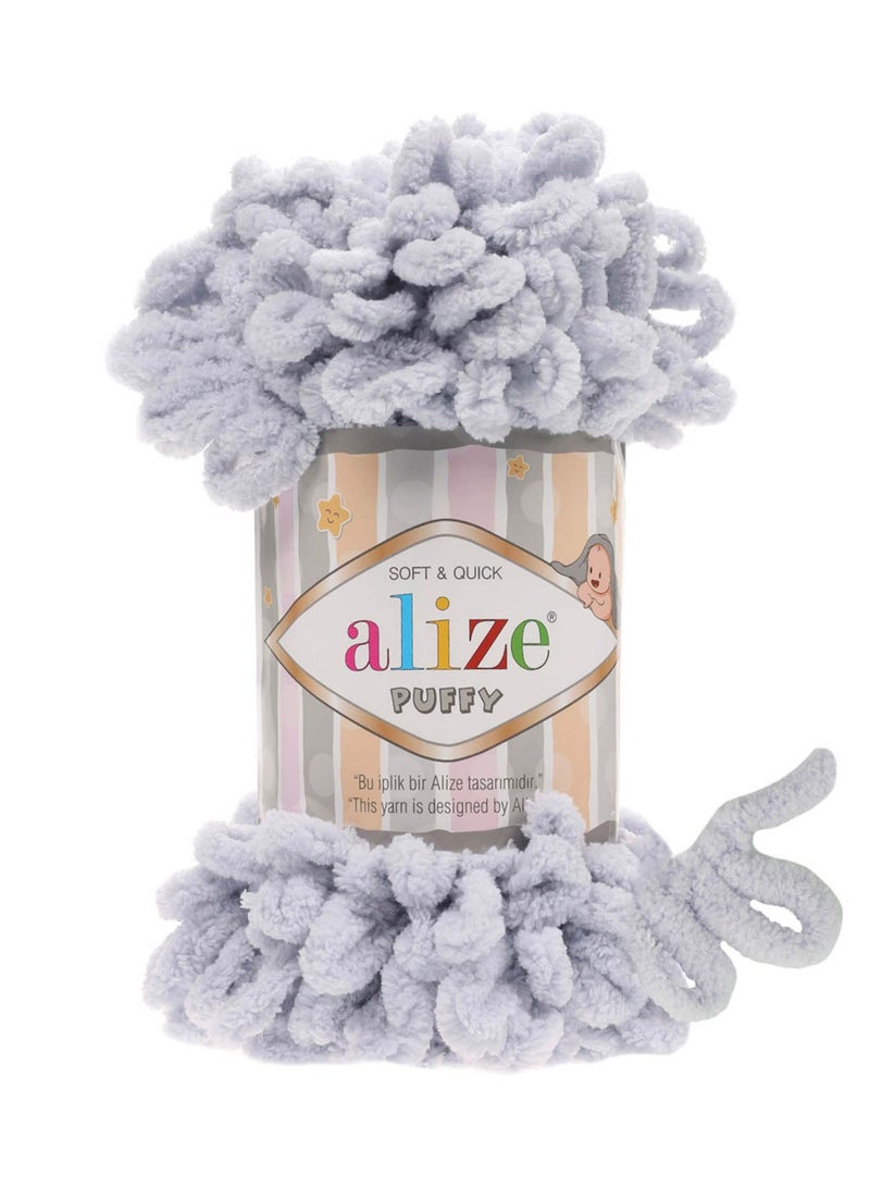 Alize Yarns Alize Puffy Yarn – No Needle Knitting Yarn – Color 416 - Image 1