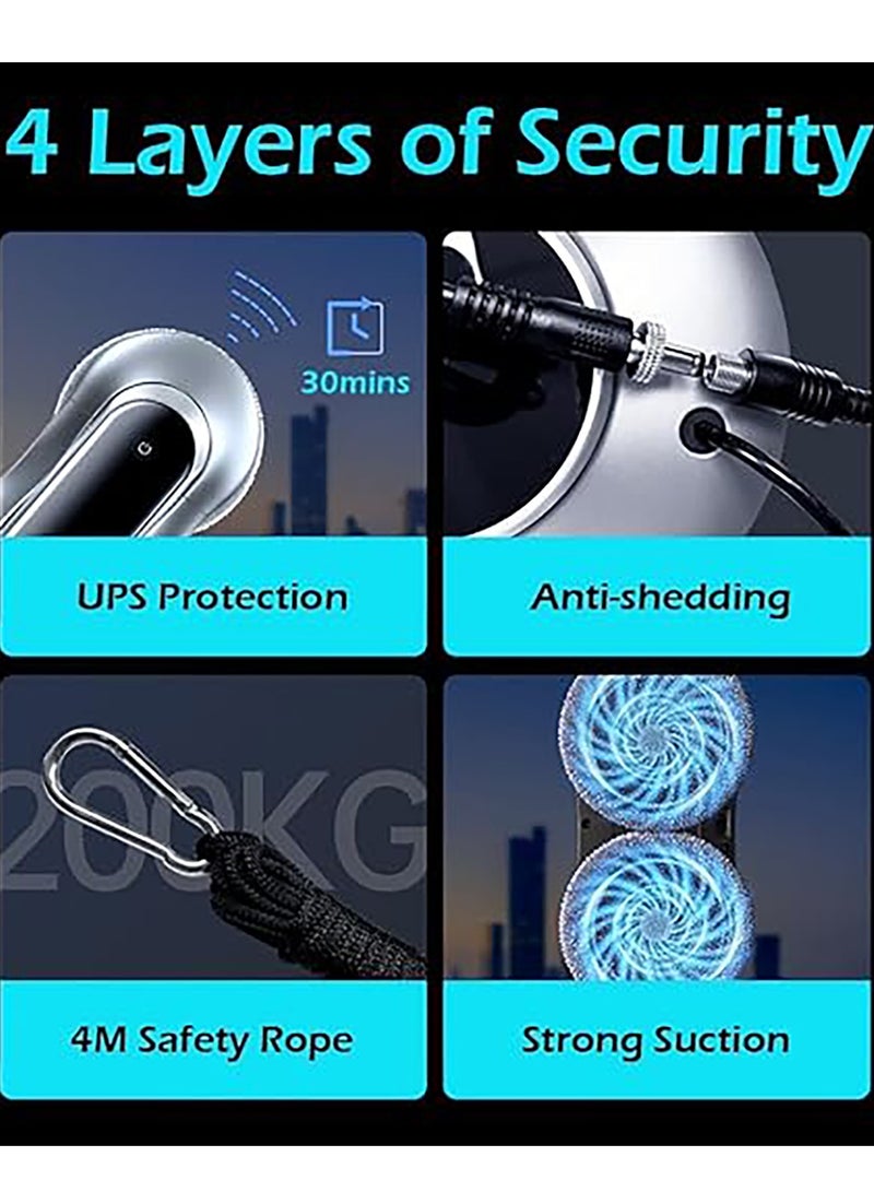 general Smart Window Cleaner Robot with Auto Water Spray, Window Cleaning Robot Remote Control with 3 Clean Routes, Automatic Cleaner Robot for Outdoor and Indoor Windows - Image 4