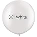 iShyan 36 inch White Latex Balloons Large Round Balloon for Birthday Wedding Party Decorations6 pcs - Image 3