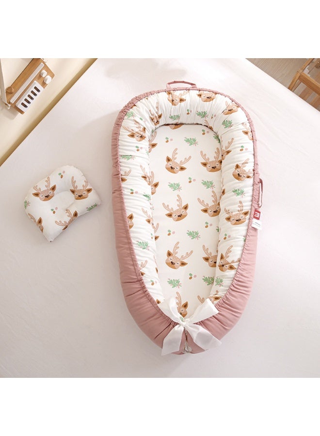 Baby Nest Bed - Removable, Washable, Portable Anti-Pressure Crib 