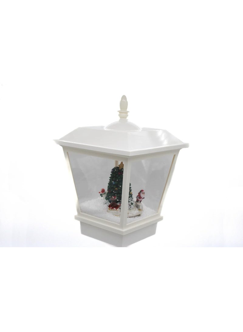 MADO GALLERY HOME DECOR Christmas Street Lamp colors Red or white 64-180 cm tall with Light, Cascading Snow, and Christmas Music, for Festive Holiday & Christmas decorations (WHITE, 64 CM / 25 INCHES) - Image 5