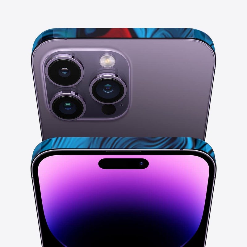 FCS Side Panel Vinyl Sticker Edge Skin for iPhone 14 Pro | Chrome Film Wrap | All Side Protector Sticker (AA-5) - Image 2