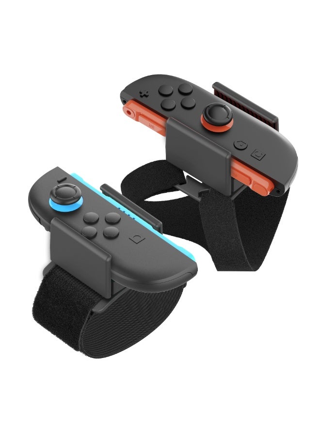 Ipega Wrist Band for Nintendo Switch 2 Joycons,Elastic Strap Nintendo Switch Just-Dance,2 Packs(Red + Blue)  - Image 1