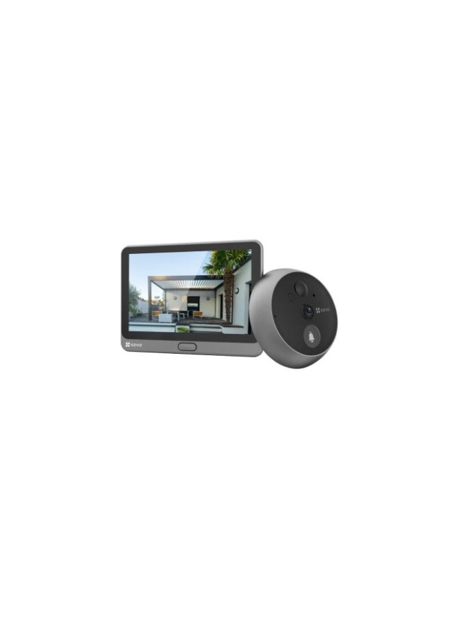 Generic - CP4 Door Camera, 1080P Wireless Doorbell with 4.3" Color Touch Screen, Rechargeable Battery, Human Motion Detection. - Image 1