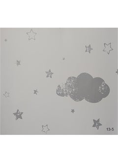 Süper Dekor Super Decor Halley Kids 13-5 Cloud and Star Patterned Wallpaper 