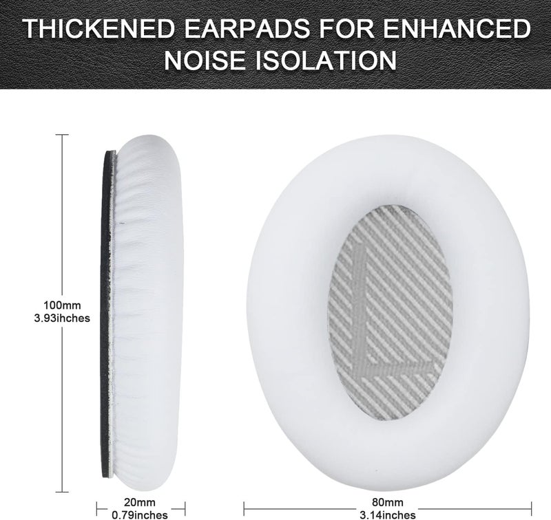Niukeke Replacement Ear Pads for Bose QuietComfort 35 / quietcomfort 35 II (qc 35/QC35 ii), Headphone Ear Covers, High Density Memory Cotton, Soft Leather, Adaptive Noise Isolation Headphones Pads Cushions - Image 3