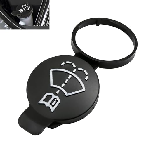 MINETPS 12767700 Windshield Wiper Washer Fluid Reservoir Cap, Tank Bottle Cap Fit for 2010-2016 GMC Chevrolet Buick Cadillac, Car Wiper Bottle Cover Replace 13227300 19172571 12788573 4563292 - Image 1
