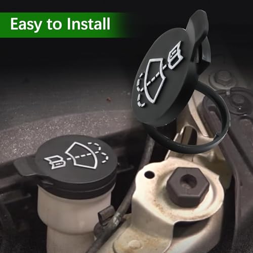 MINETPS 12767700 Windshield Wiper Washer Fluid Reservoir Cap, Tank Bottle Cap Fit for 2010-2016 GMC Chevrolet Buick Cadillac, Car Wiper Bottle Cover Replace 13227300 19172571 12788573 4563292 - Image 4
