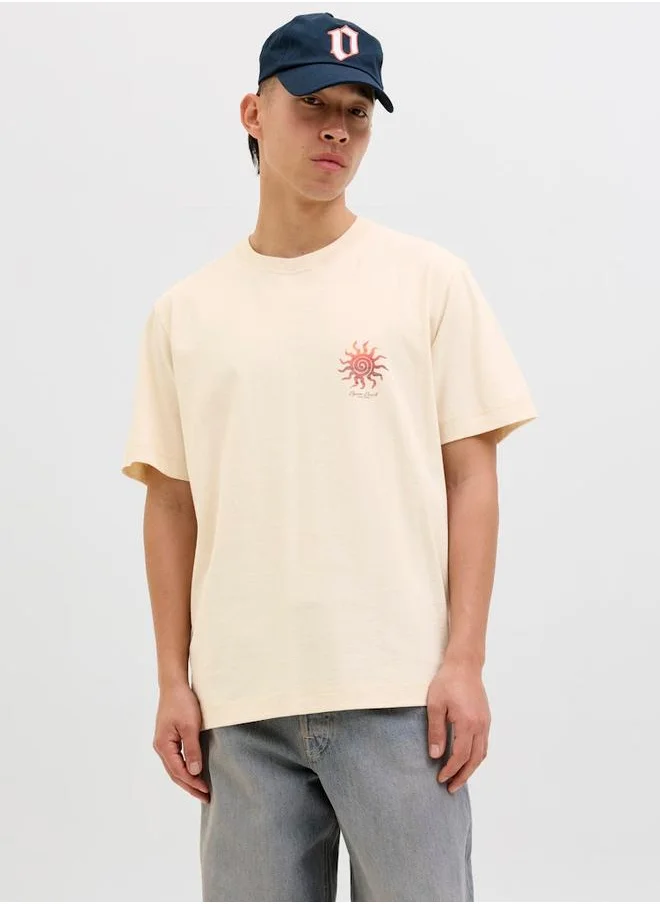 جاك اند جونز Jack & Jones Graphic Print Short Sleeve T-Shirt