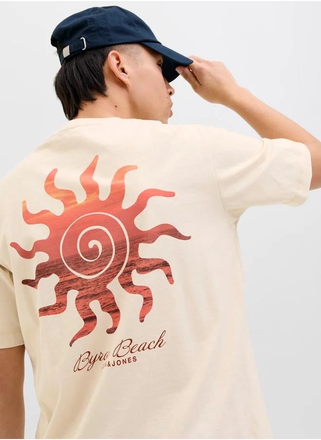 جاك اند جونز Jack & Jones Graphic Print Short Sleeve T-Shirt