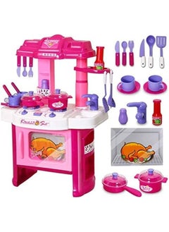 EASY FUTURE Kitchen Set Deluxe Kitchen Appliance Cooking Play Set 008-26 Pretend & Dress Up Kitchen Cook Set For Kids Pretend Play Toy  - Image 5