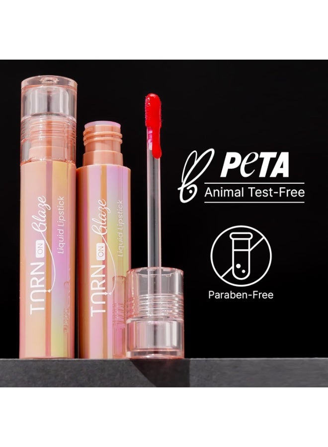 SWISS BEAUTY Select Turn On Glaze Liquid Matte Lipstick| Vinyl- Like-Shine | Infused With Vitamin E And Argon Oil | Shade- Baked Mauve, 3Ml | - Image 5