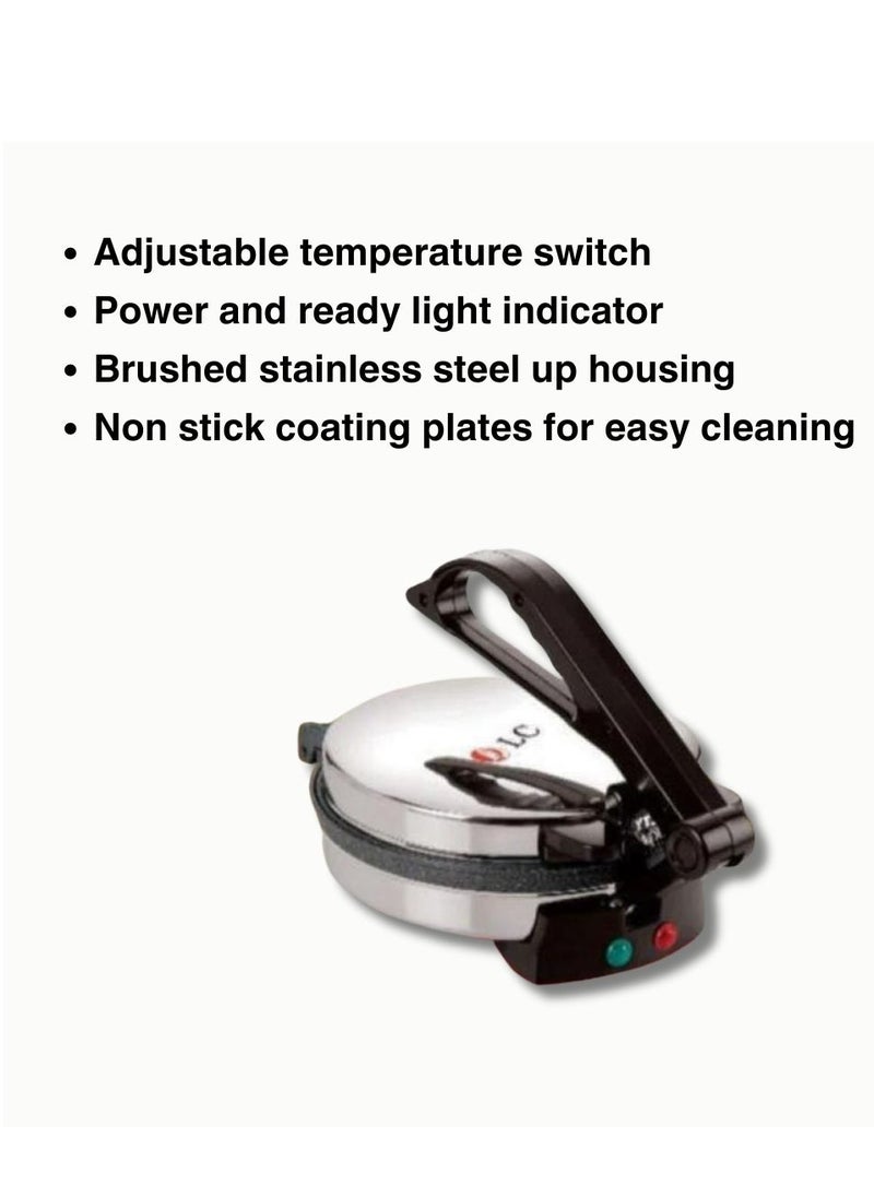 Electric Non-Stick Tortilla Maker - with Adjustable Switch and Light Indicator  - Image 2
