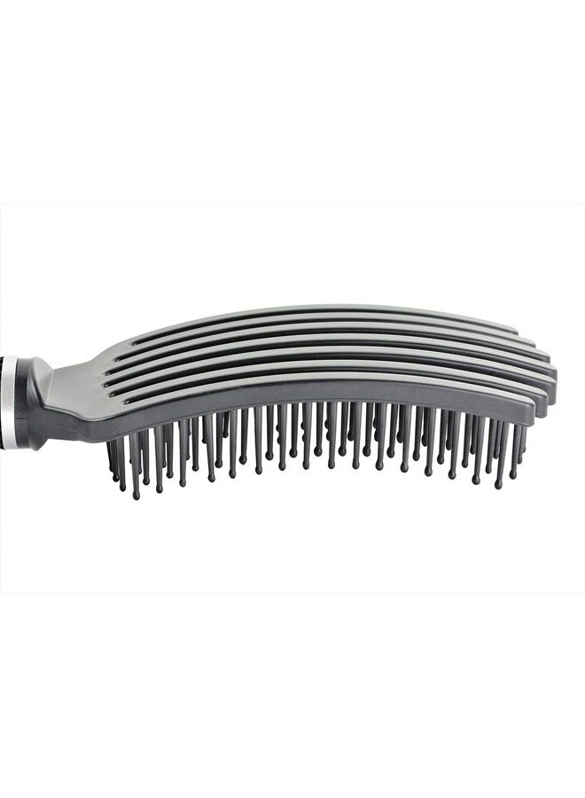 KareCo فرشاة تينجل باستر، مزيل تشابك لجميع أنواع الشعر، أسود، ميني (7 أصابع) - Image 4