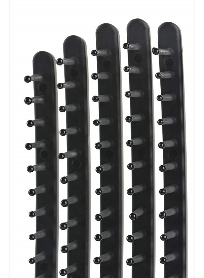 KareCo فرشاة تينجل باستر، مزيل تشابك لجميع أنواع الشعر، أسود، ميني (7 أصابع) - Image 5