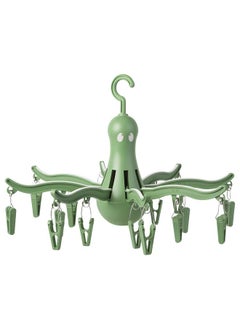 erorex Hanging dryer 16 clothes pegs, green  - Image 1