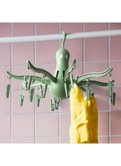 erorex Hanging dryer 16 clothes pegs, green  - Image 3