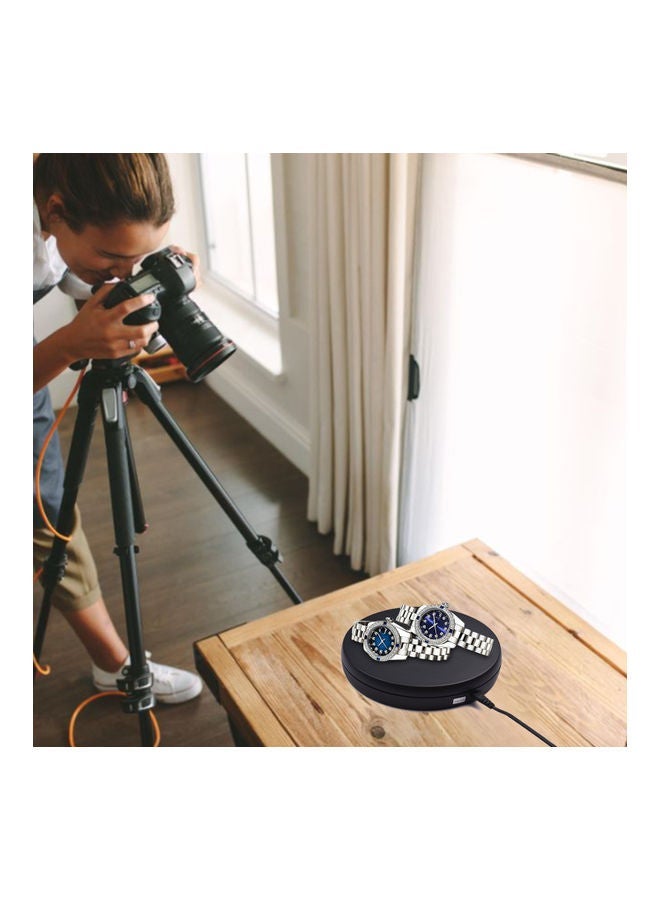 NIBEMINENT 360 Degree Rotatable Electric Motorized Photography Turntable Display Black - Image 4