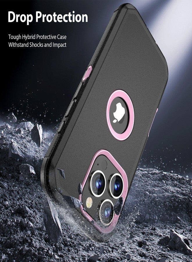 COOYA iphone 16 pro max case full body drop protection rugged case 3 layer hybrid anti slip rubber phone case hard case iphone 16 pro pro case - Image 4