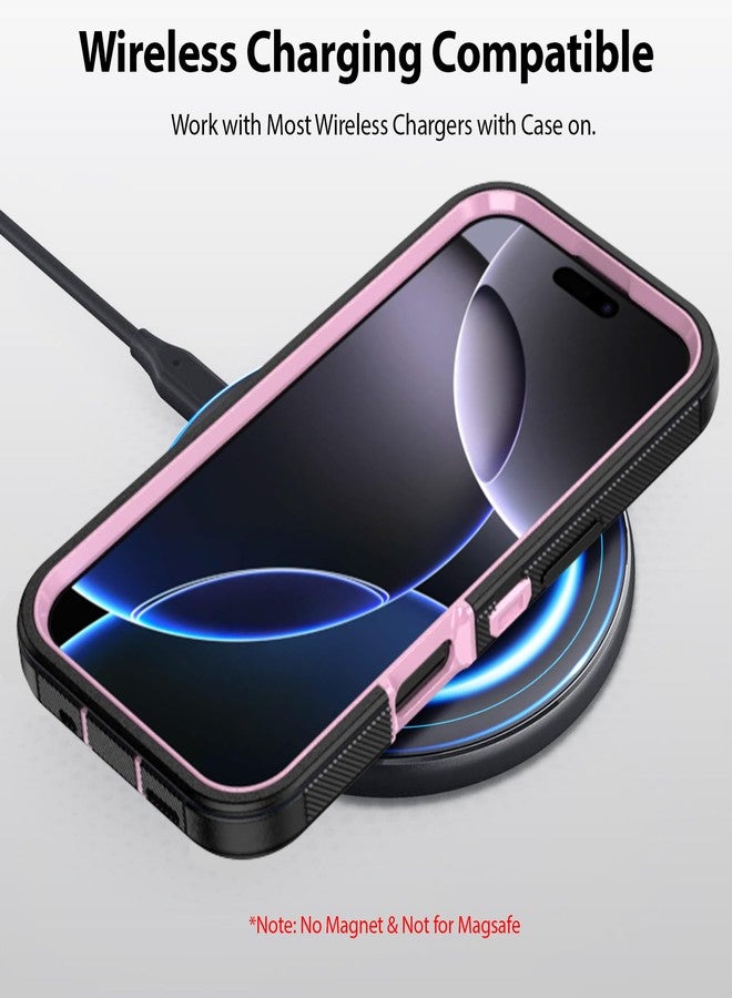 COOYA iphone 16 pro max case full body drop protection rugged case 3 layer hybrid anti slip rubber phone case hard case iphone 16 pro pro case - Image 5