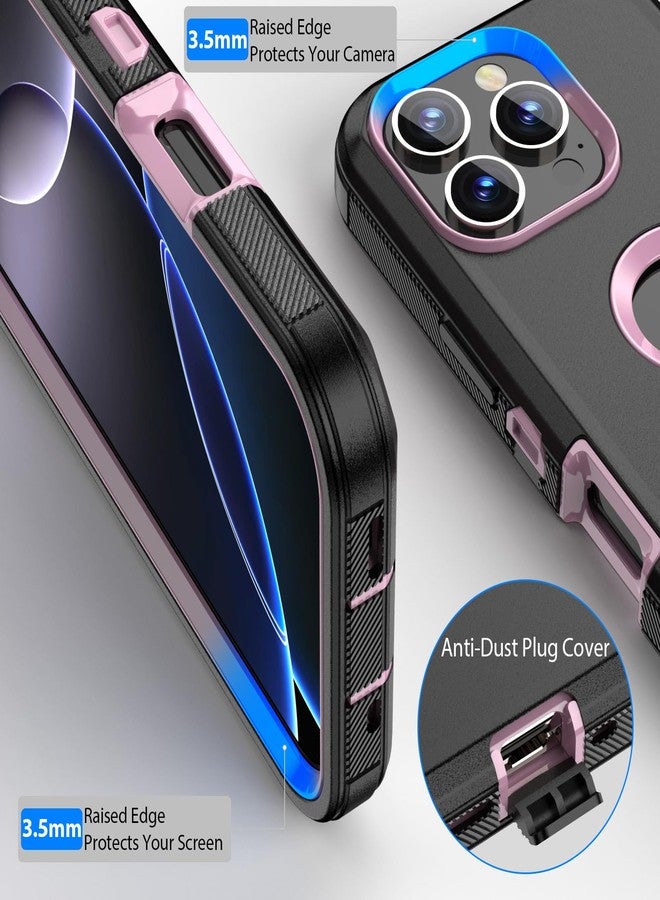 COOYA iphone 16 pro max case full body drop protection rugged case 3 layer hybrid anti slip rubber phone case hard case iphone 16 pro pro case - Image 2