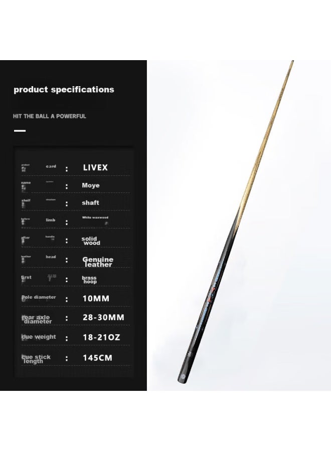 Livex Livex Moxia, Pool Cue Tip, Snooker Cue, Black 8, Chinese Black Eight Billiard Cue, 16 Colors - Image 1