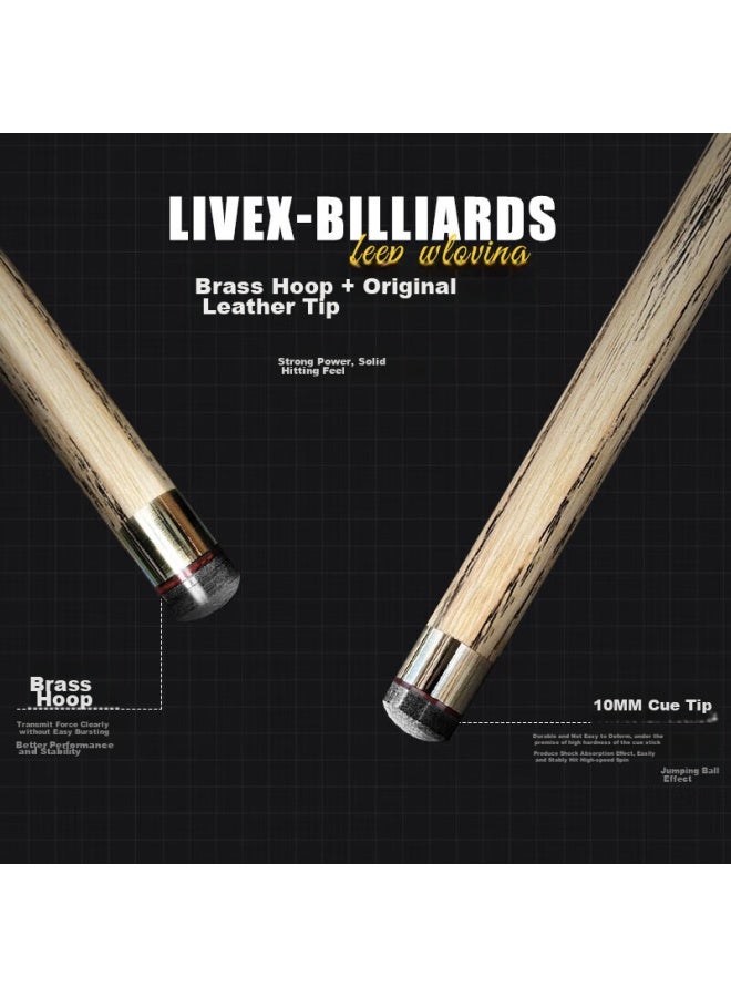 Livex Livex Moxia, Pool Cue Tip, Snooker Cue, Black 8, Chinese Black Eight Billiard Cue, 16 Colors - Image 4