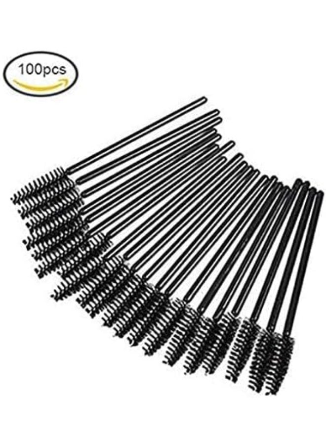 LA PERLA TECH  Eyelash Mascara Applicator Disposable Brush (100 Pieces, Black) - Image 2