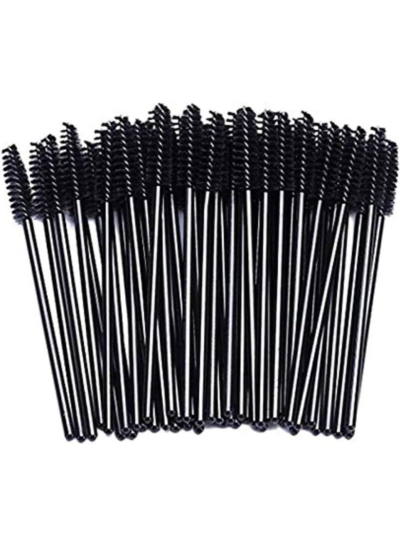 LA PERLA TECH  Eyelash Mascara Applicator Disposable Brush (100 Pieces, Black) - Image 1