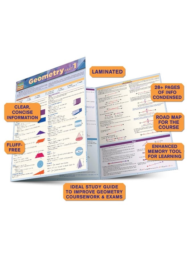 Geometry Part 1: Quickstudy Laminated Reference Guide  - Image 3