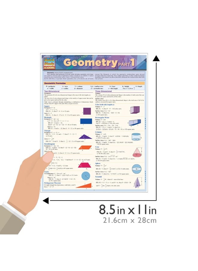 Geometry Part 1: Quickstudy Laminated Reference Guide  - Image 4