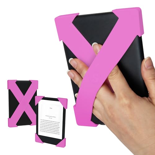 Strapsicle Silicone Hand Straps | Accessory for 6" Kindles & Paperwhite (2012-2019) and 6" Kobo e-Readers | 2-Pack | Candy Pink - Image 1