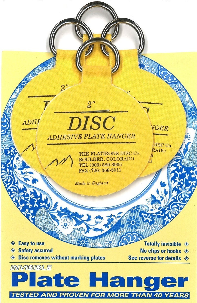 Disc Flatirons Disc Adhesive Plate Hangers, 2 Inch, 8 Pack - Image 2
