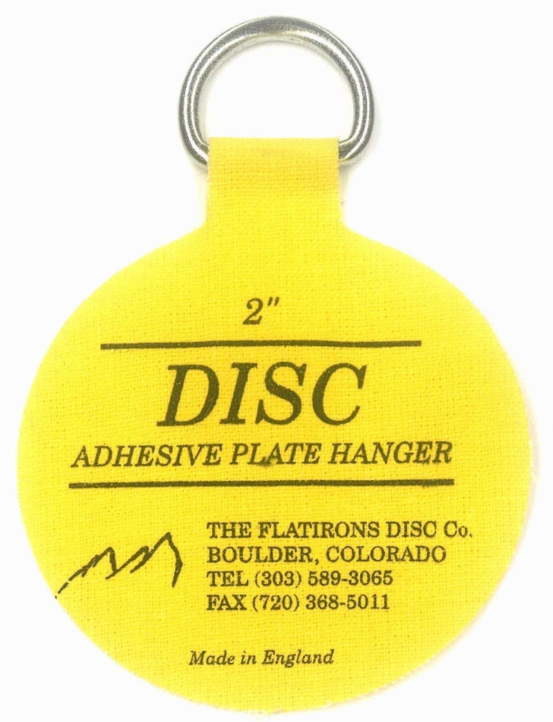 Disc Flatirons Disc Adhesive Plate Hangers, 2 Inch, 8 Pack - Image 1