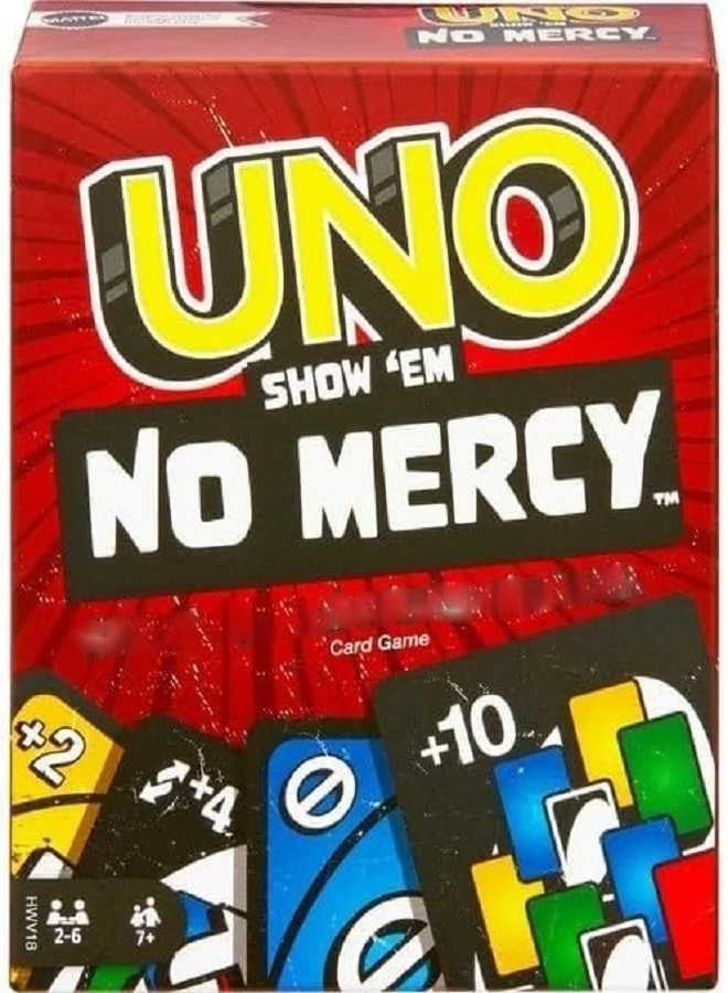 ماتيل جيمز أونو - (نو ميرسي) لعبة ورقية | للأمسيات العائلية والحفلات وليالي الألعاب والسفر - Image 1