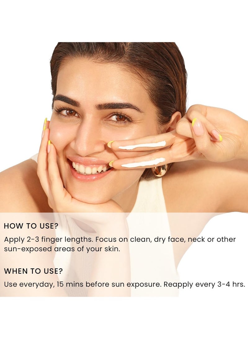 Hyphen All I Need Sunscreen SPF 50 PA ++++ | Lightweight Sun Cream That Moisturizes & Leaves No White Cast | UVA & UVB Sun Protection & Blue Light Protection | Niacinamide, Ceramide Mineral Sunscreen SPF 50 for Women and Men | Rich in Anti-Oxidants | Korean Sunscreen for Dry, Oily, All Skin Types | 50ml - Image 4