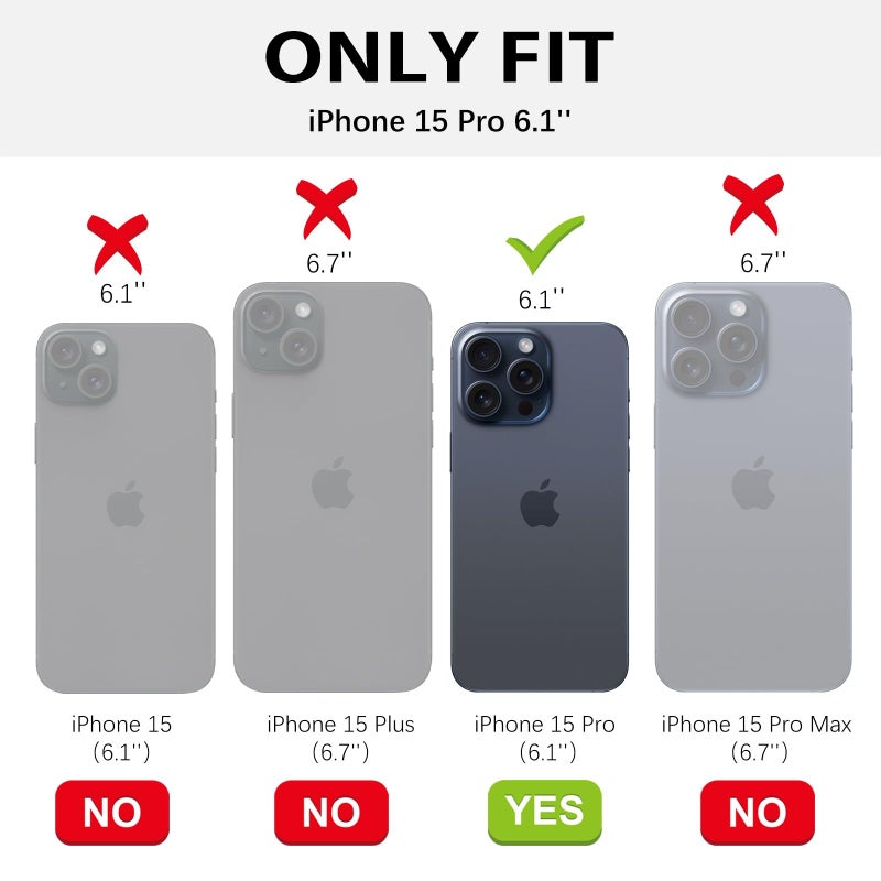GUAGUA for iPhone 15 Pro Case with Stand, Magnetic Clear Cases Plating Edge Invisible Ring Holder Transparent Slim Shockproof Protective Kickstand Phone Case for iPhone 15 Pro, Desert Titanium Gold - Image 2